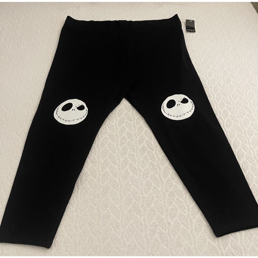 DISNEY Sz 3X Tim Burton's The Nightmare Before Christmas Women's Crop Leggins